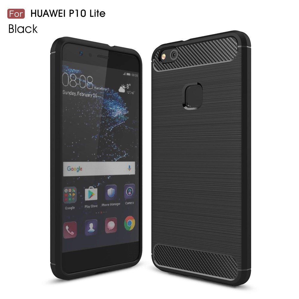 TPU Case für Huawei P10 LITE Carbon Skin Brushed