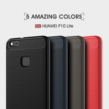 TPU Case für Huawei P10 LITE Carbon Skin Brushed