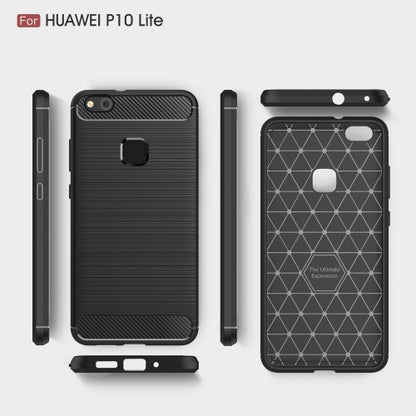 TPU Case für Huawei P10 LITE Carbon Skin Brushed