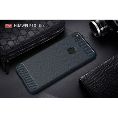 TPU Case für Huawei P10 LITE Carbon Skin Brushed