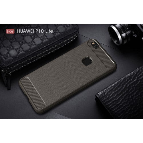 TPU Case für Huawei P10 LITE Carbon Skin Brushed