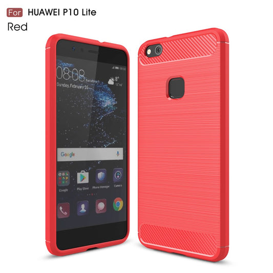 TPU Case für Huawei P10 LITE Carbon Skin Brushed