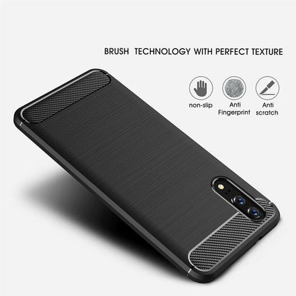 TPU Case für Huawei P20 Carbon Skin Brushed