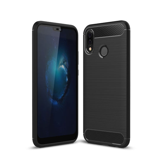 TPU Case für Huawei P20 LITE Carbon Skin Brushed