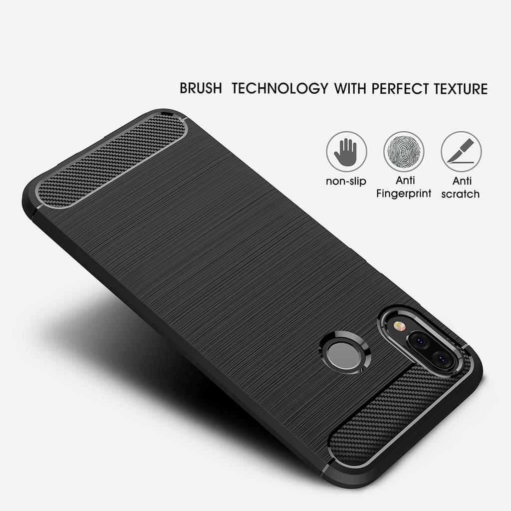 TPU Case für Huawei P20 LITE Carbon Skin Brushed