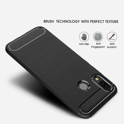 TPU Case für Huawei P20 LITE Carbon Skin Brushed