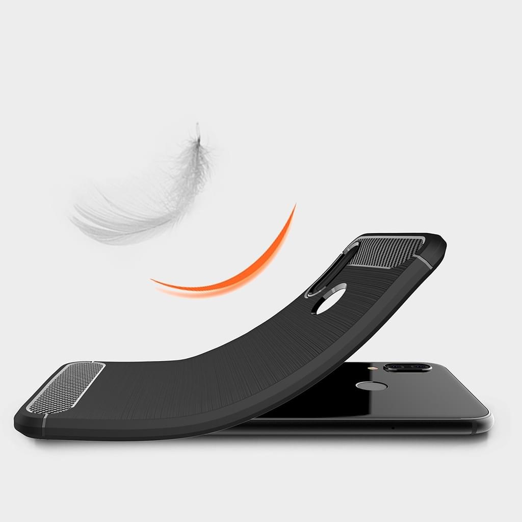 TPU Case für Huawei P20 LITE Carbon Skin Brushed