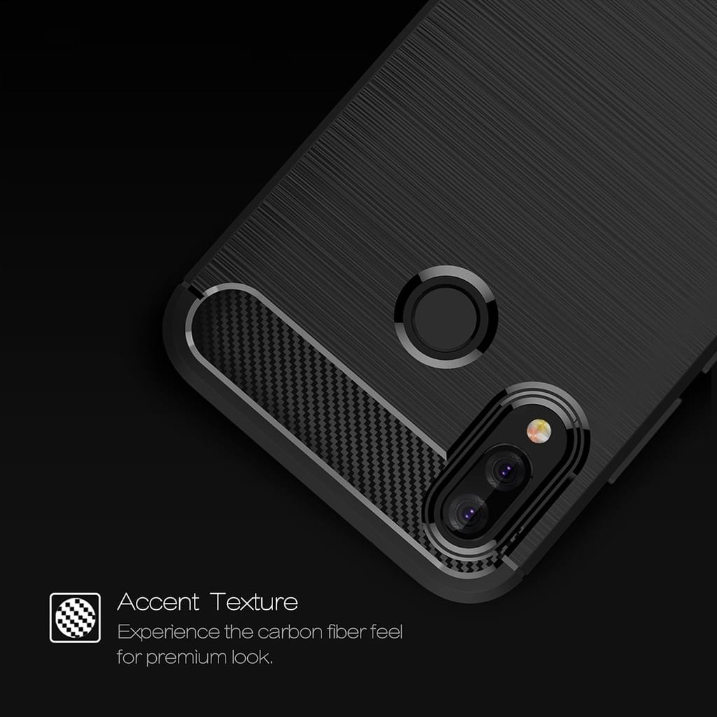 TPU Case für Huawei P20 LITE Carbon Skin Brushed