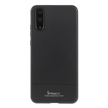 IPAKY TPU Case für Huawei P20 Carbon Fiber Muster