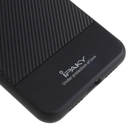 IPAKY TPU Case für Huawei P20 Carbon Fiber Muster