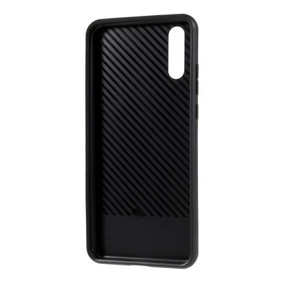 IPAKY TPU Case für Huawei P20 Carbon Fiber Muster