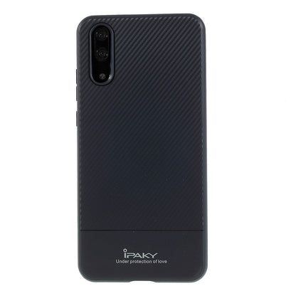 IPAKY TPU Case für Huawei P20 Carbon Fiber Muster