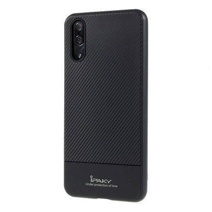 IPAKY TPU Case für Huawei P20 Carbon Fiber Muster