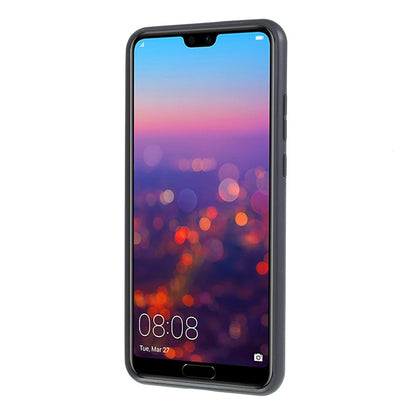 IPAKY TPU Case für Huawei P20 Carbon Fiber Muster