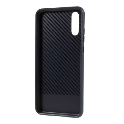 IPAKY TPU Case für Huawei P20 Carbon Fiber Muster