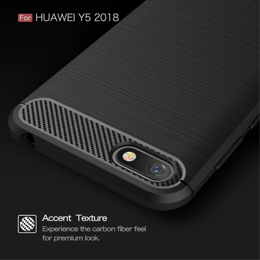 TPU Case für Huawei Y5 (2018) Carbon Skin Brushed