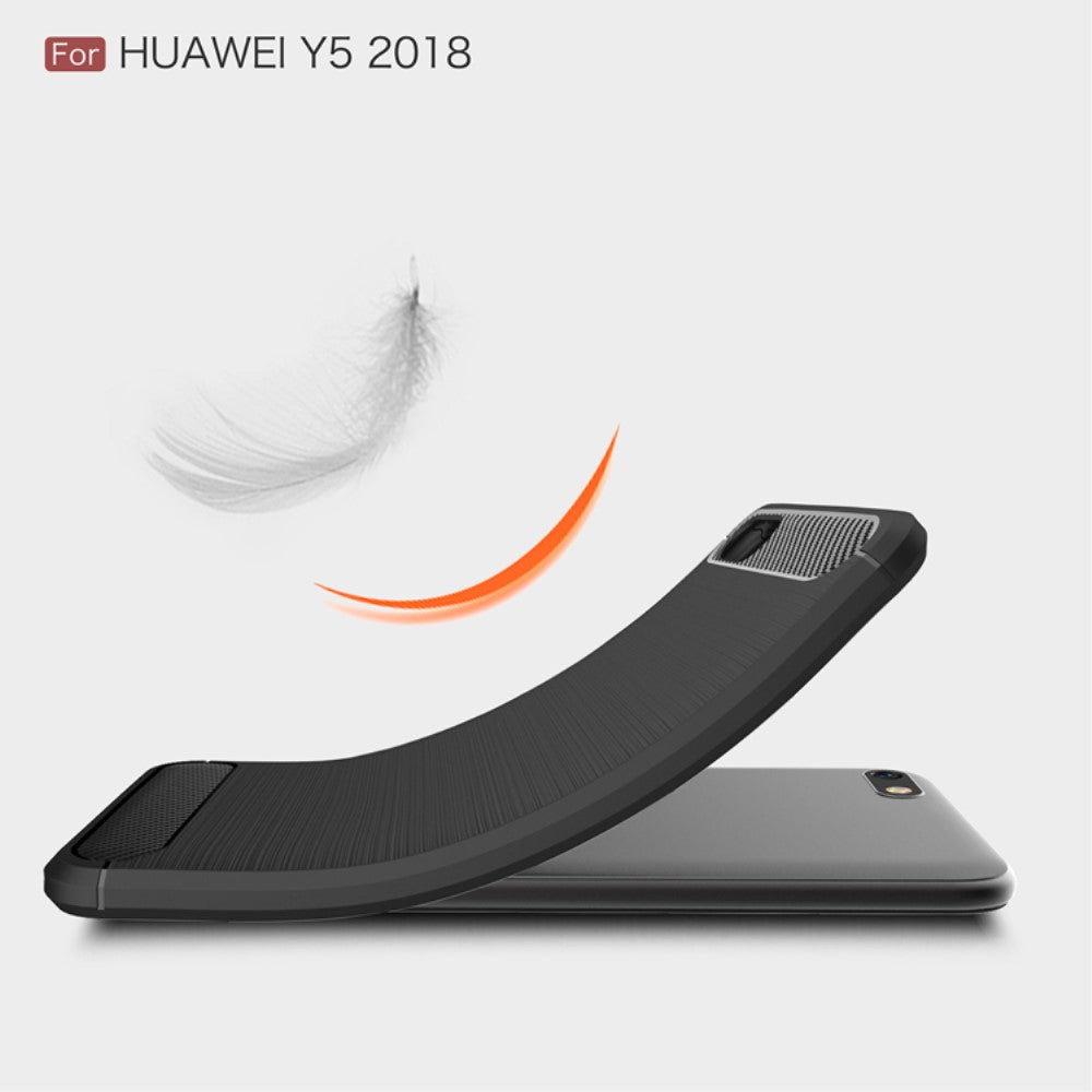 TPU Case für Huawei Y5 (2018) Carbon Skin Brushed