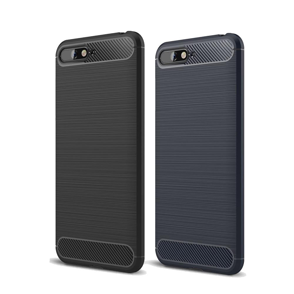TPU Case für Huawei Y6 (2018) Carbon Skin Brushed