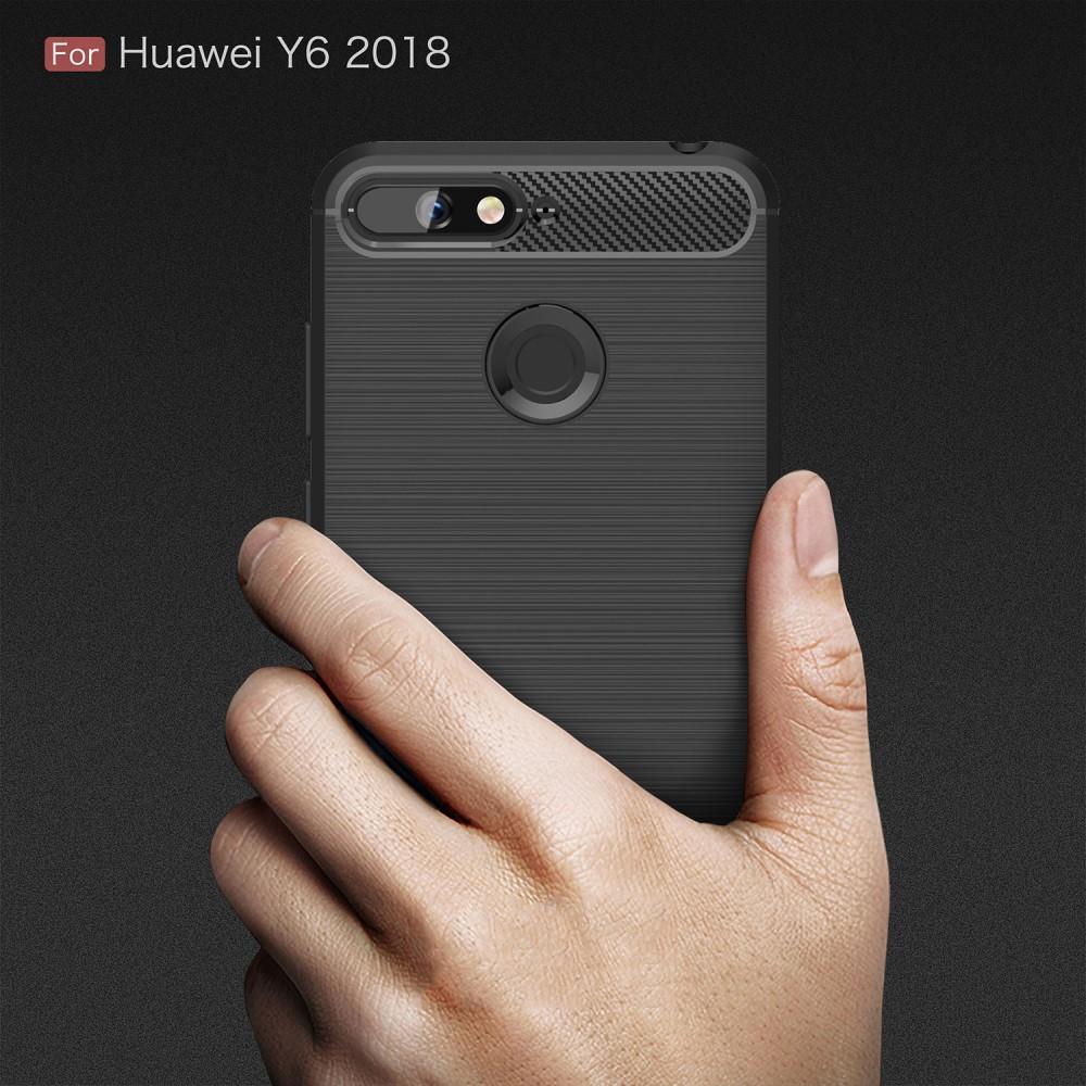 TPU Case für Huawei Y6 (2018) Carbon Skin Brushed