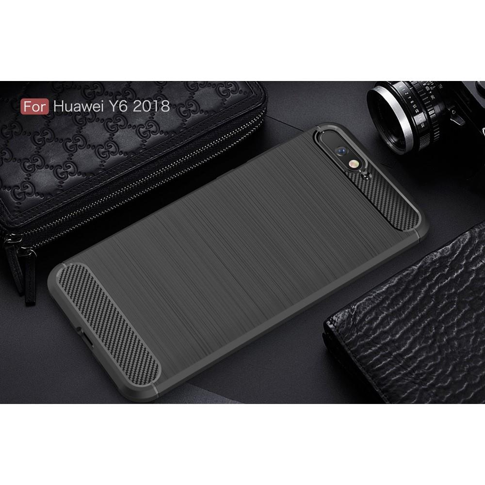 TPU Case für Huawei Y6 (2018) Carbon Skin Brushed