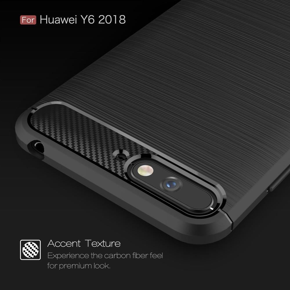 TPU Case für Huawei Y6 (2018) Carbon Skin Brushed