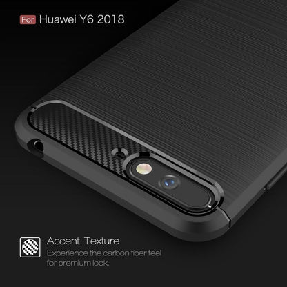 TPU Case für Huawei Y6 (2018) Carbon Skin Brushed