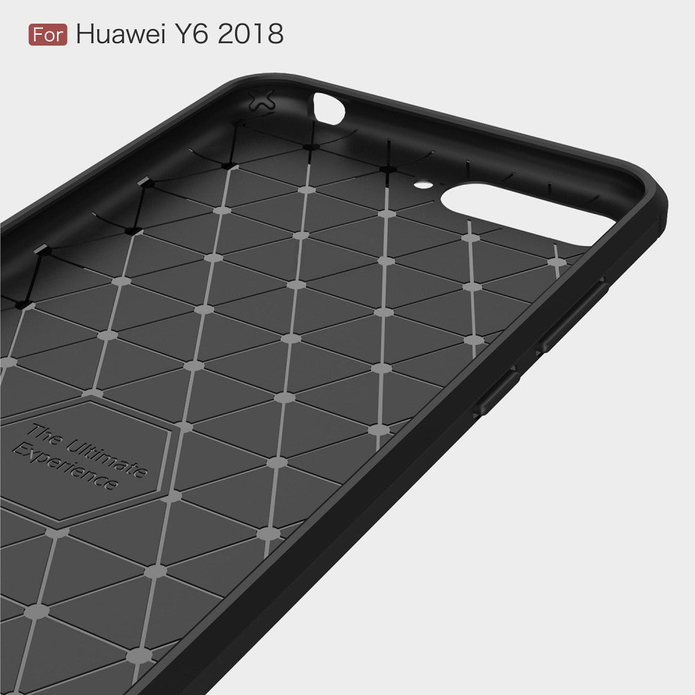 TPU Case für Huawei Y6 (2018) Carbon Skin Brushed