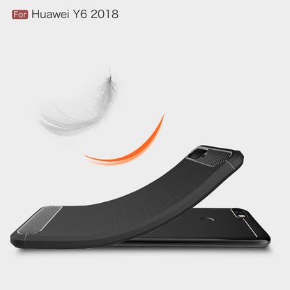 TPU Case für Huawei Y6 (2018) Carbon Skin Brushed