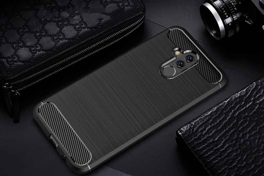 TPU Case für Huawei Mate 20 LITE Carbon Skin Brushed