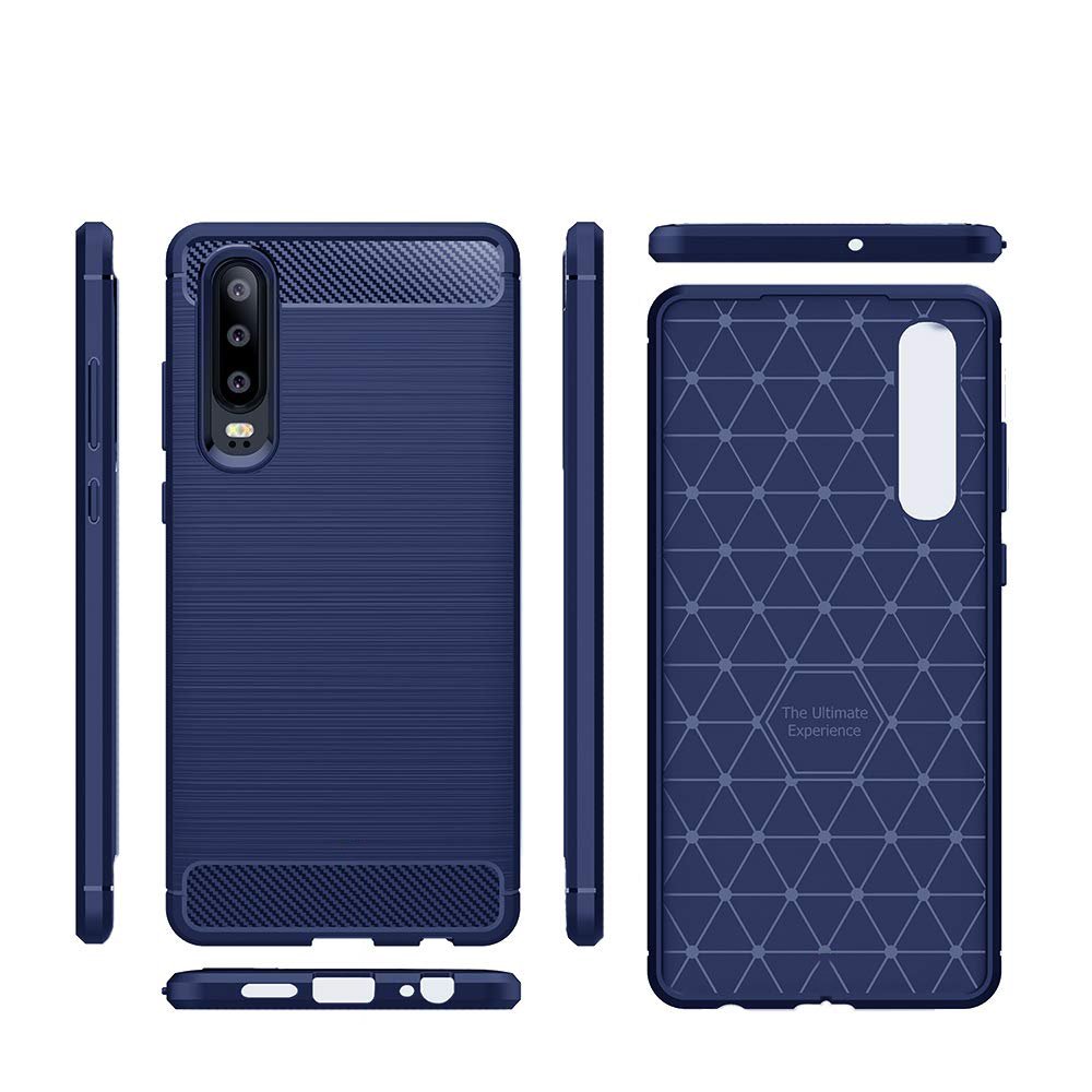 TPU Case für Huawei P30 Carbon Skin Brushed Hülle
