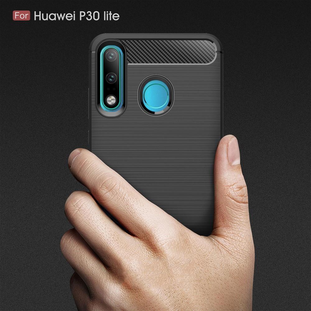 TPU Case für Huawei P30 LITE Carbon Skin Brushed Hülle