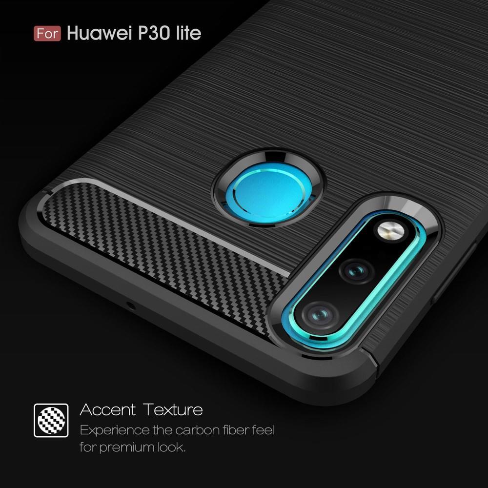 TPU Case für Huawei P30 LITE Carbon Skin Brushed Hülle