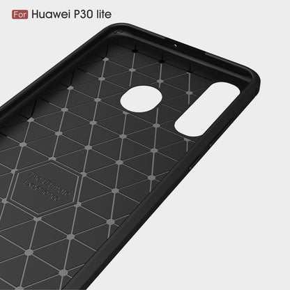 TPU Case für Huawei P30 LITE Carbon Skin Brushed Hülle