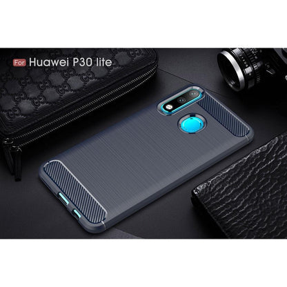 TPU Case für Huawei P30 LITE Carbon Skin Brushed Hülle