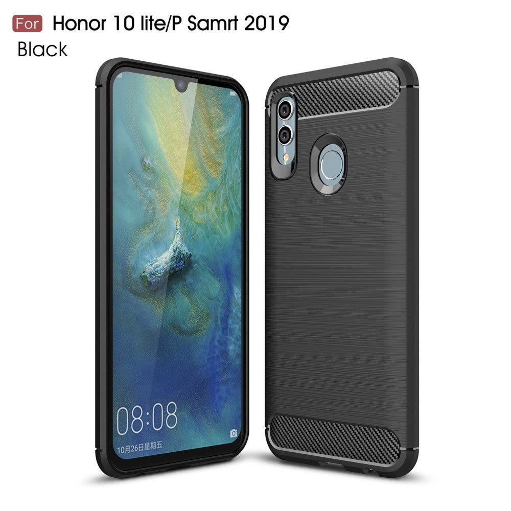 TPU Case für Huawei P SMART 2019 Carbon Skin Brushed Hülle