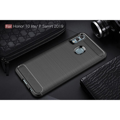 TPU Case für Huawei P SMART 2019 Carbon Skin Brushed Hülle