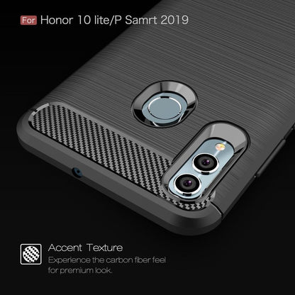 TPU Case für Huawei P SMART 2019 Carbon Skin Brushed Hülle