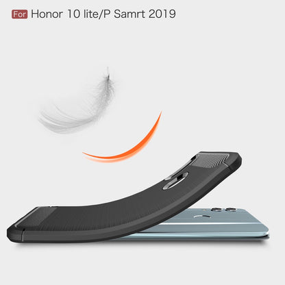 TPU Case für Huawei P SMART 2019 Carbon Skin Brushed Hülle