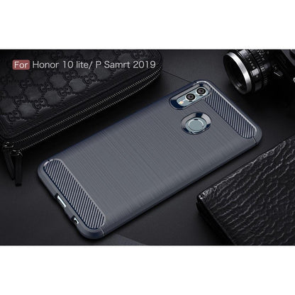 TPU Case für Huawei P SMART 2019 Carbon Skin Brushed Hülle