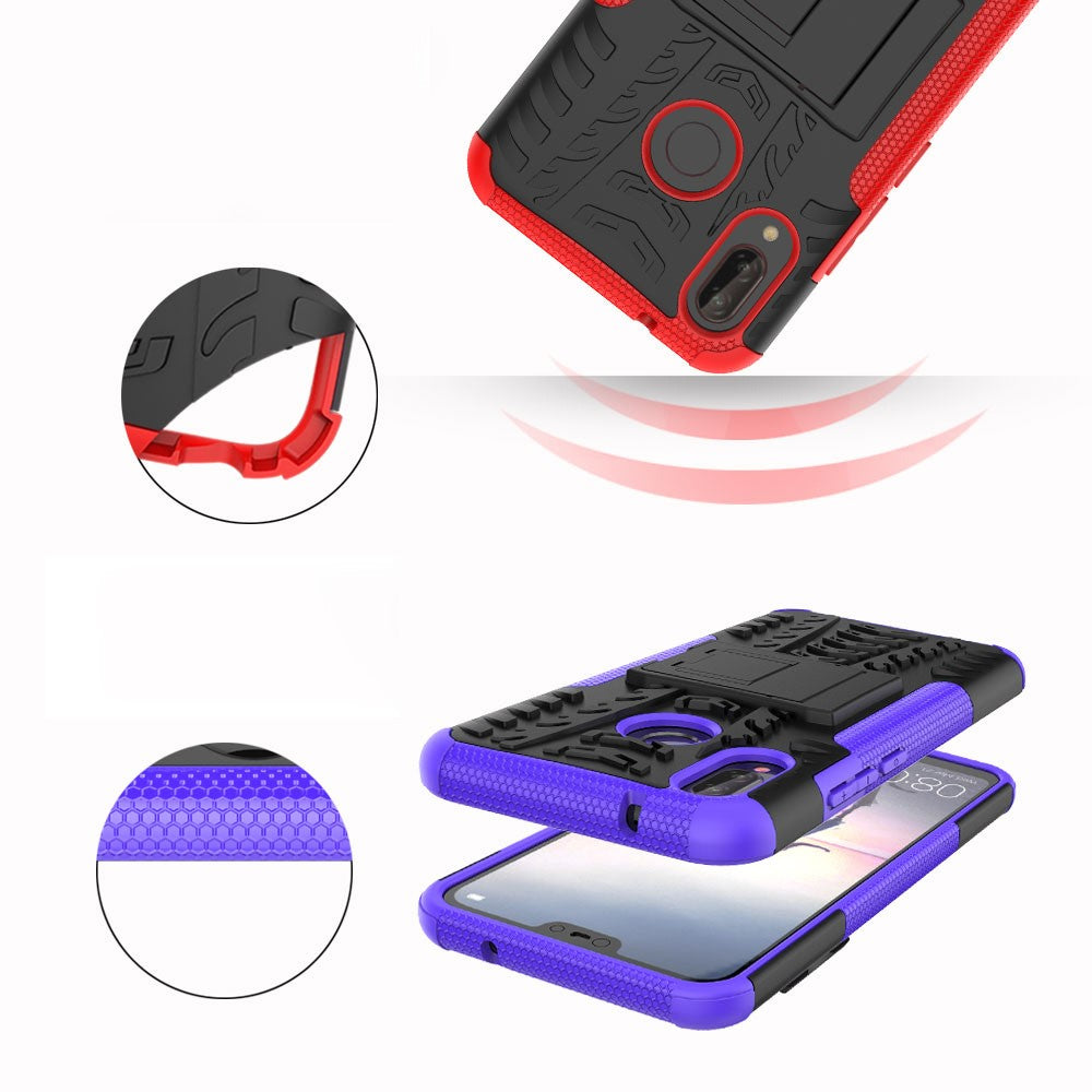 Outdoor Case für Huawei P20 LITE Tire Rutschfest Kickstand