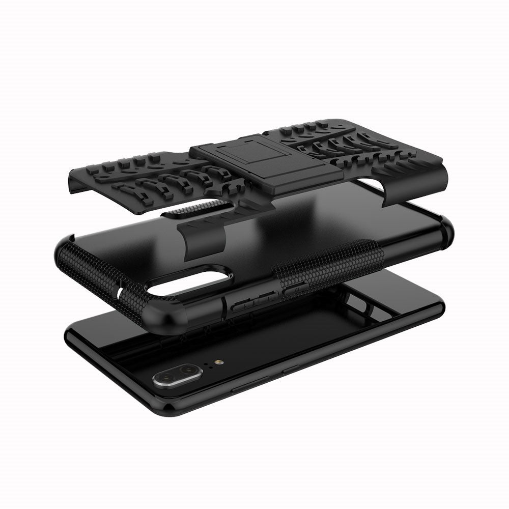 Outdoor Case für Huawei P20 Tire Rutschfest Kickstand