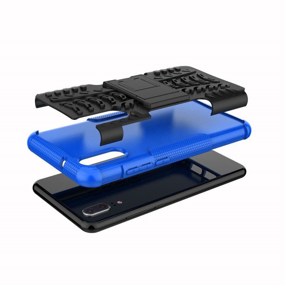 Outdoor Case für Huawei P20 Tire Rutschfest Kickstand
