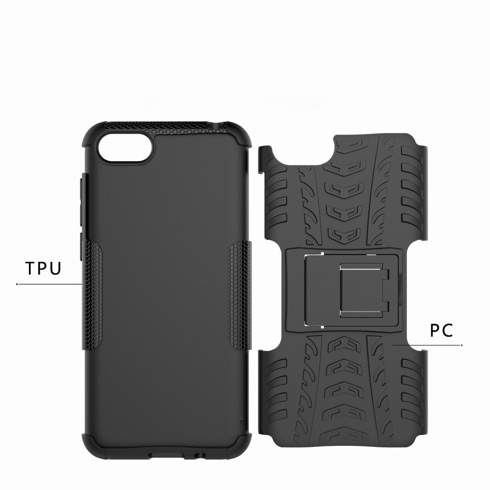 Outdoor Case für Huawei Y5 (2018) Tire Rutschfest Kickstand