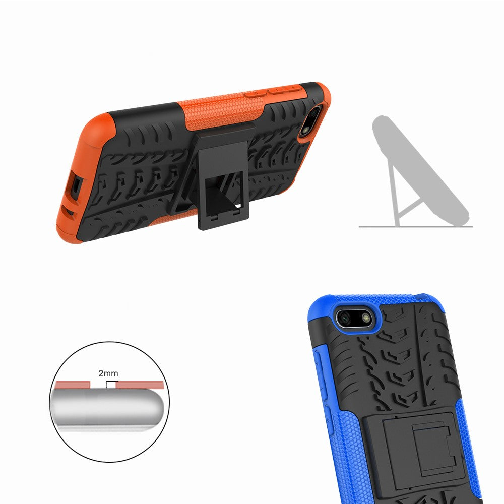 Outdoor Case für Huawei Y5 (2018) Tire Rutschfest Kickstand