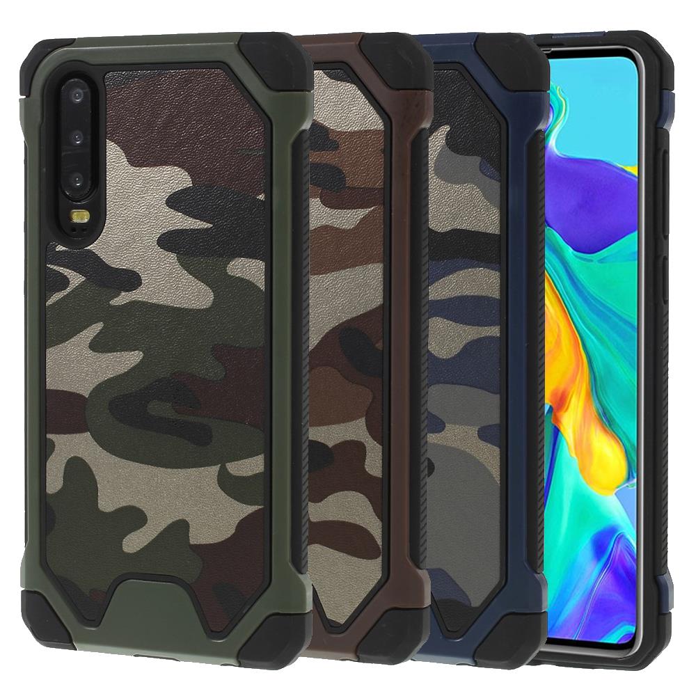 Outdoor Case für Huawei P30 TPU Hybrid Camouflage Schutzhülle