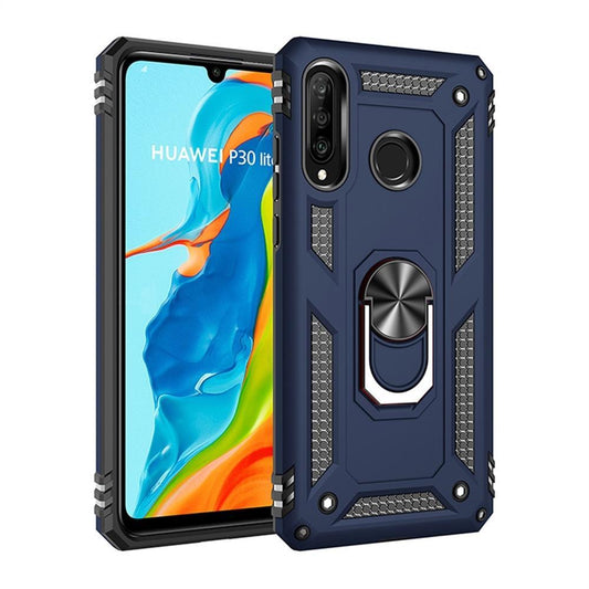 Outdoor Case für Huawei P30 LITE TPU PC Hybrid Sergeant Armor Metall Ring Hülle