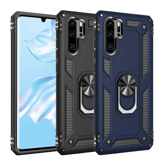 Outdoor Case für Huawei P30 PRO TPU PC Hybrid Sergeant Armor Metall Ring Hülle