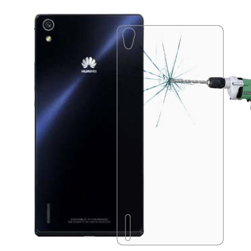 Huawei Ascend P7 Schutzglas Schutzfolie Rückseite Back Hinten Protect 0,26mm 9H