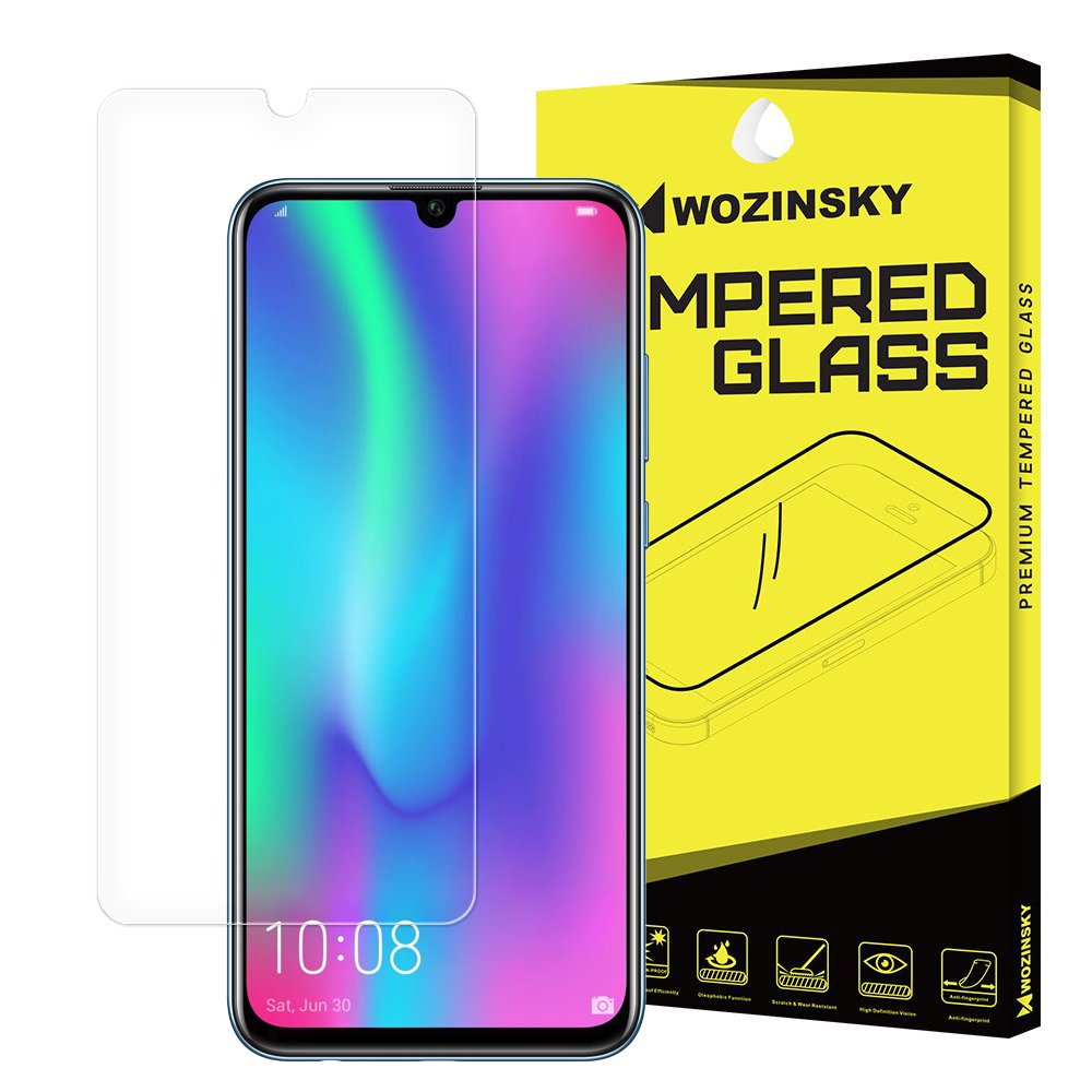 WOZINSKY Schutzglas für Huawei P Smart (2019) Folie Tempered Glass Protector 9H