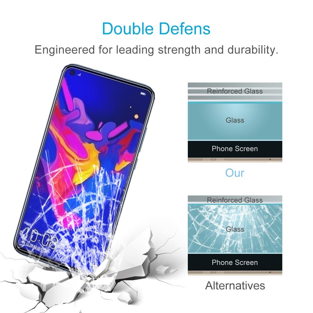 Schutzglas Schutzfolie Hartglas 9H Tempered Glass Film für Huawei Honor View 20
